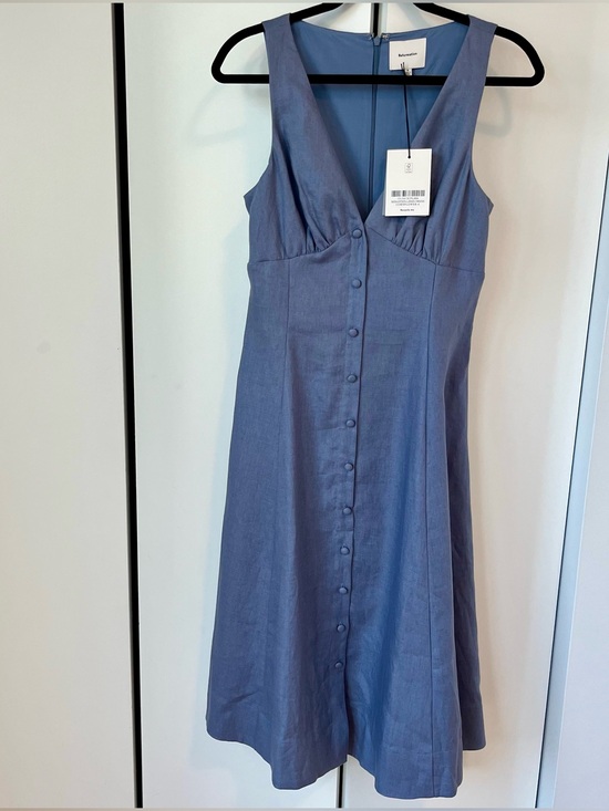 Reformation Dresses & Skirts - Reformation Sebastien Linen Midi Dress, Size 6, NWT